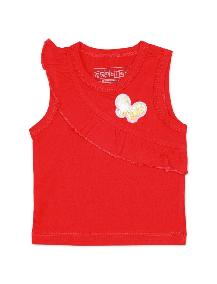 Sando Red for Girls - Butterfly