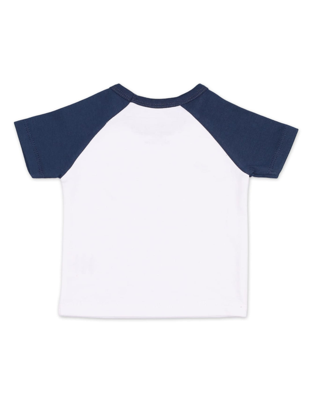 T-Shirt White & Navy Blue for Boys - Dinosaur Theme