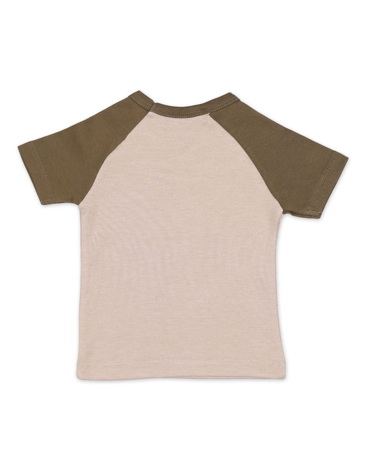 T-Shirt Olive for Boys - Dinosaur Theme