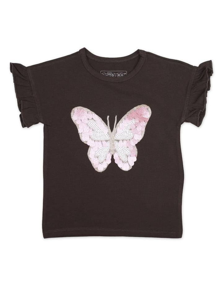 Top for Girls with Butterfly Theme