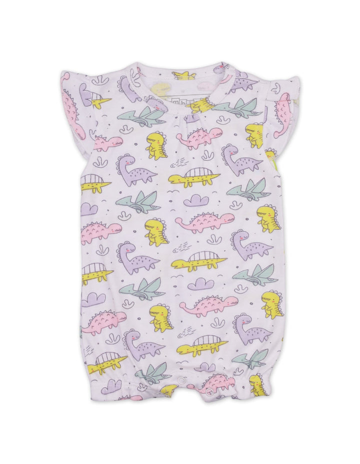 Body Suit White with Dino Theme - Unisex