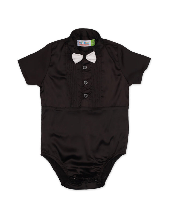 Body Suit with White Bow for Boys