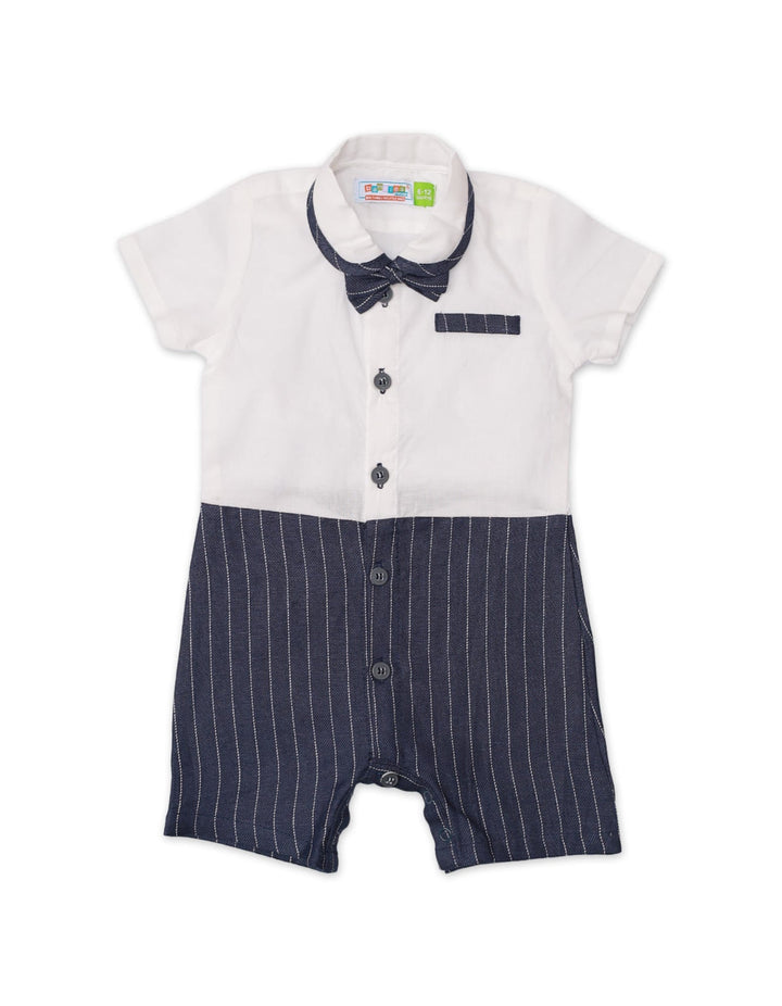 Body Suit White with Blue for Boys