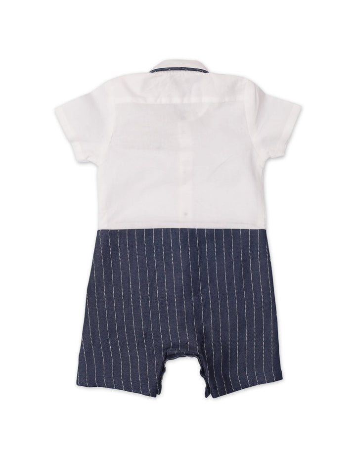 Body Suit White with Blue for Boys