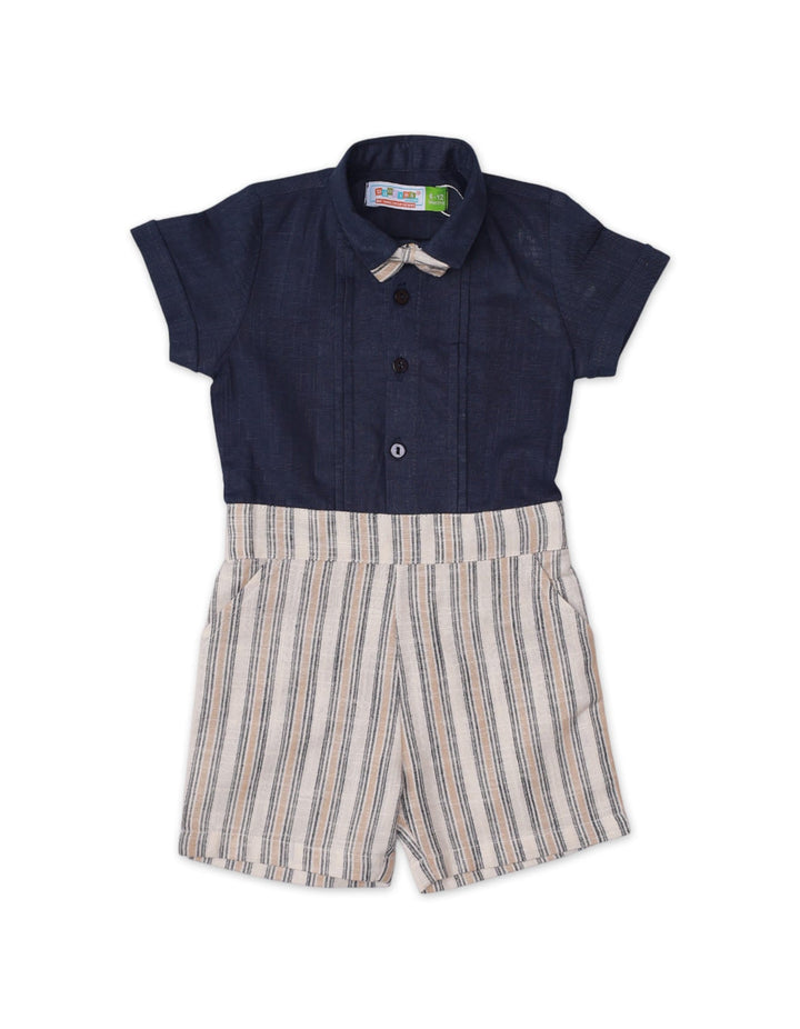 Body Suit Navy Blue with Stripes for Boys