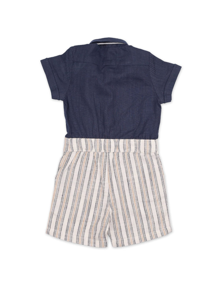 Body Suit Navy Blue with Stripes for Boys