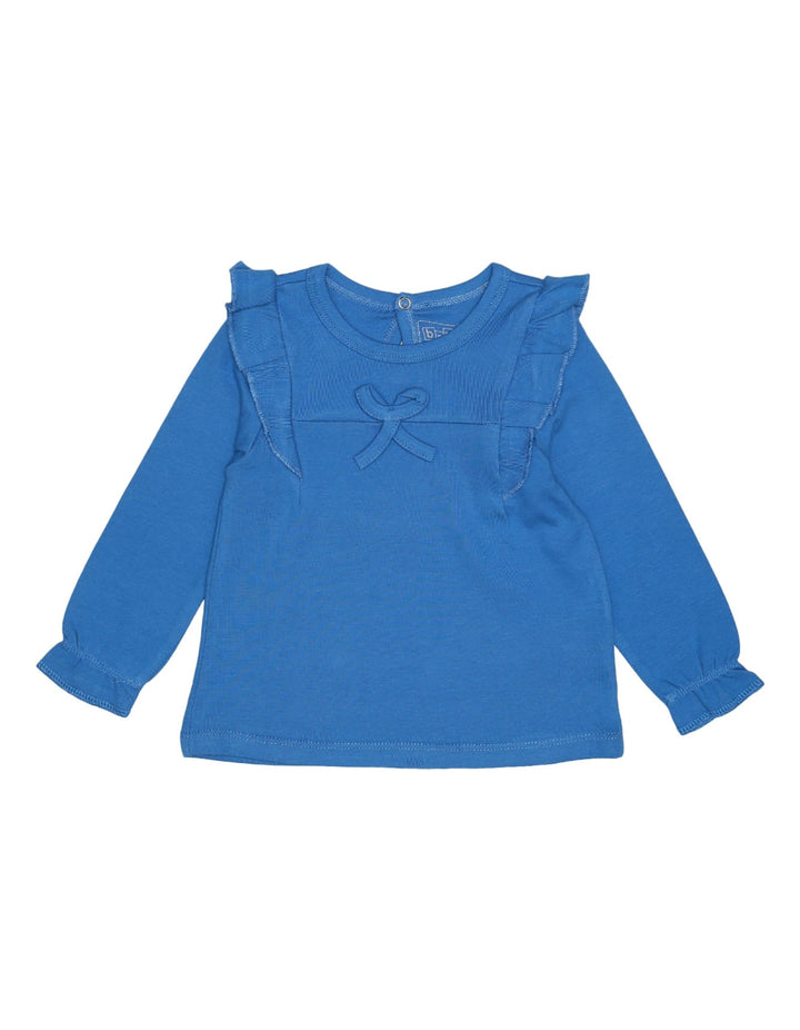 Top Frill Bront Bow Blue for Girls