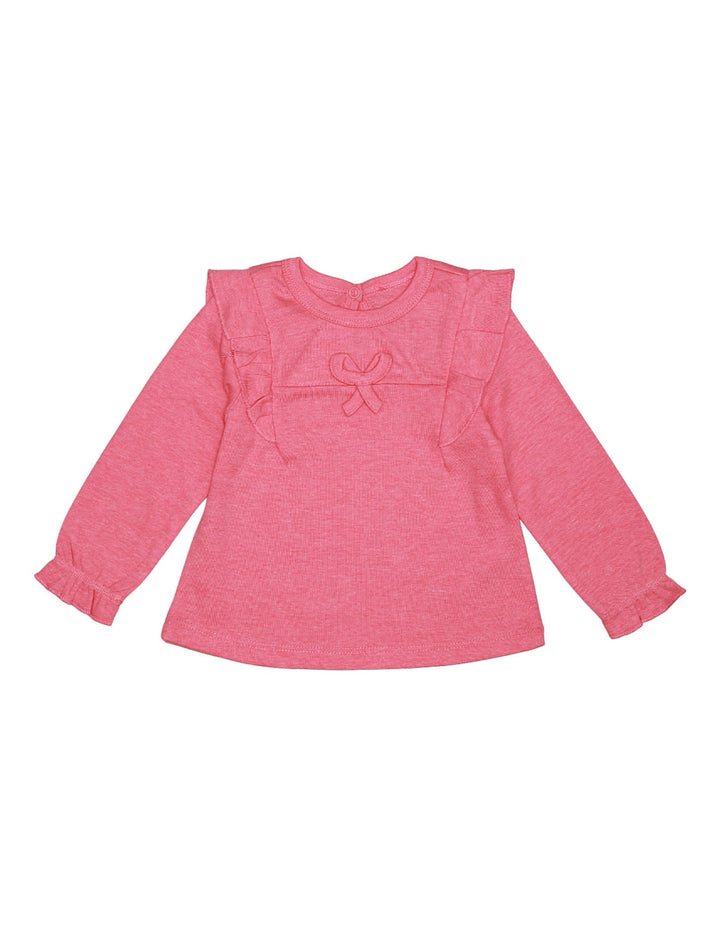 Top Frill Bront Bow Pink for Girls