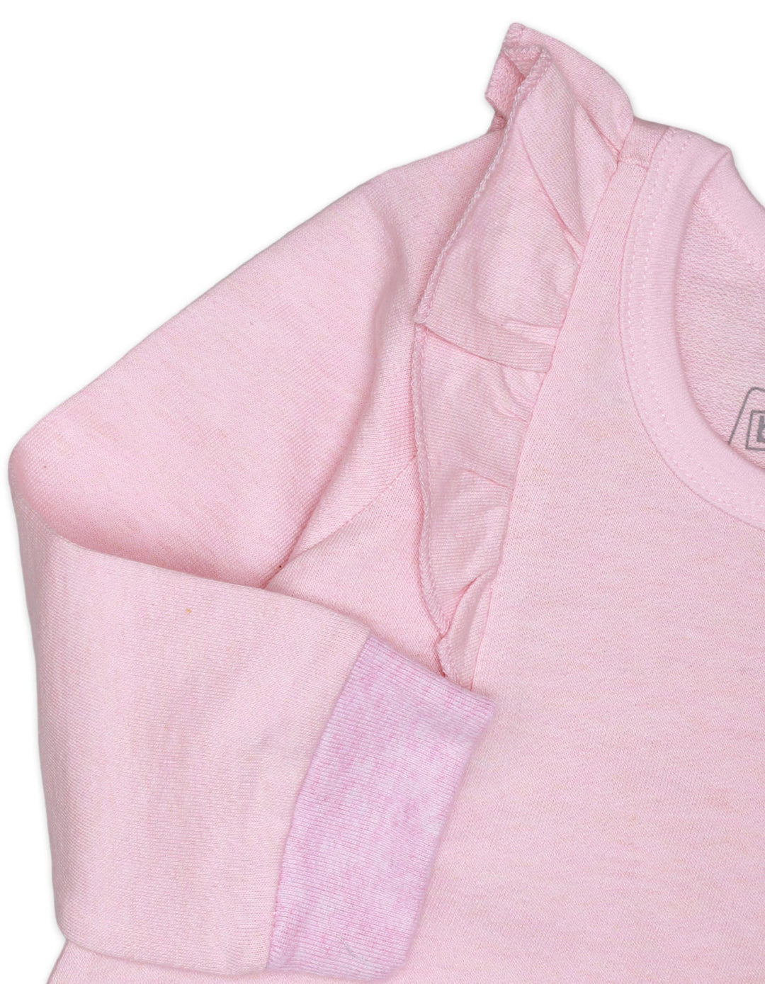 Sweatshirt Girls Frill Shoulder Pink Infant