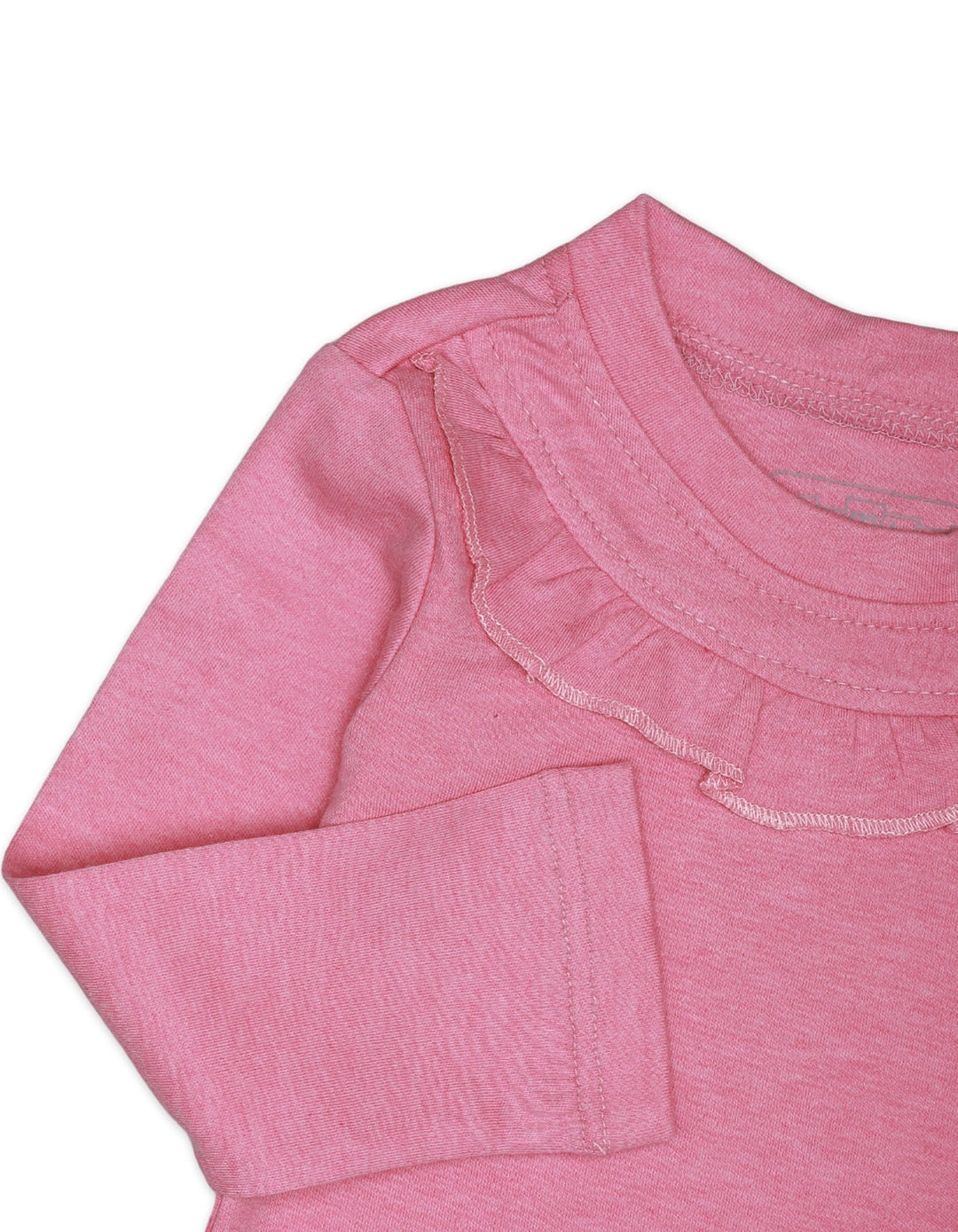 T Shirt Frill Neck Fushia for Girls