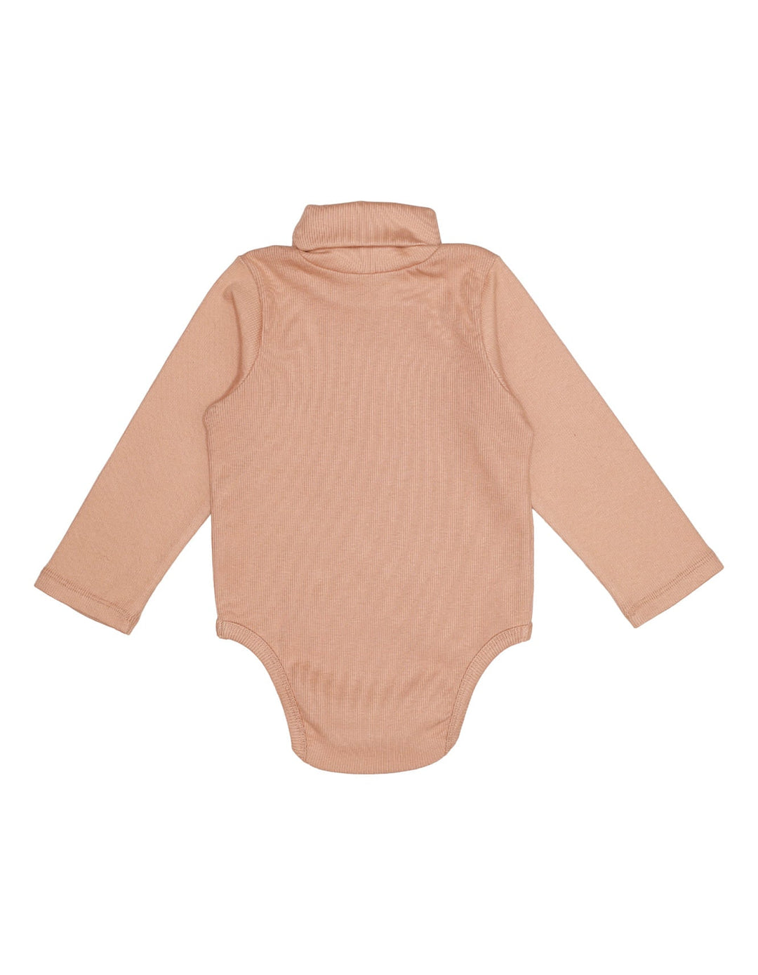 Bodysuit High Neck Rib Beige for Girls