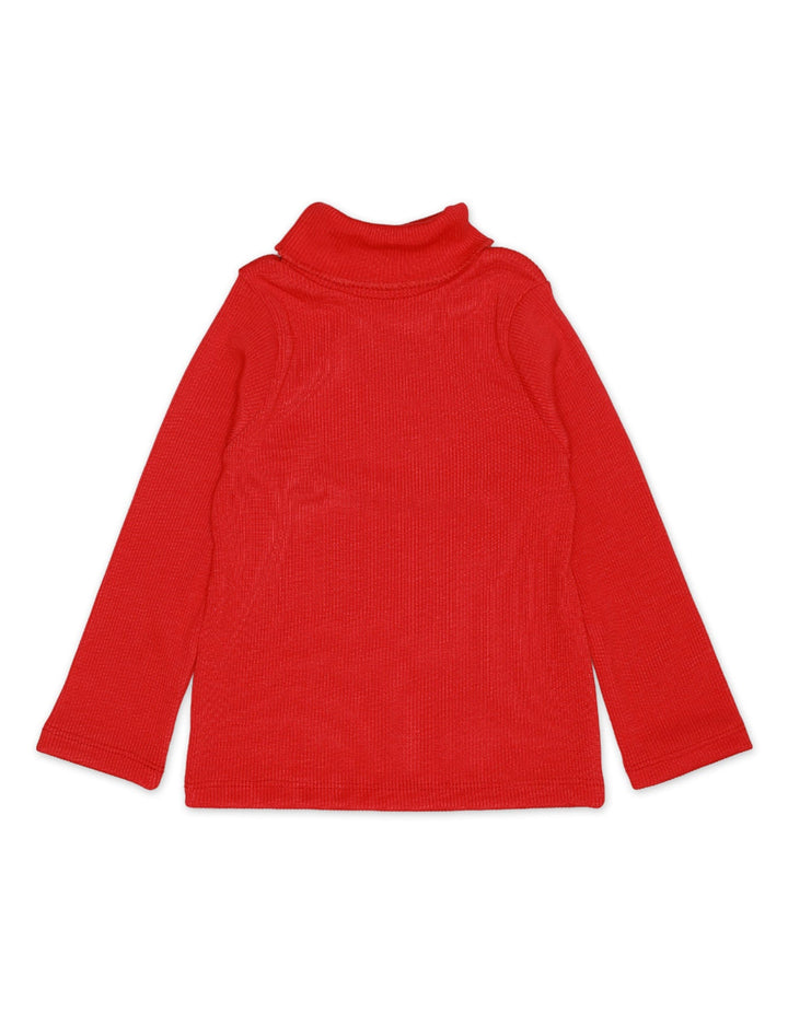 Sweatshirt Turtle Neck Red for Girls