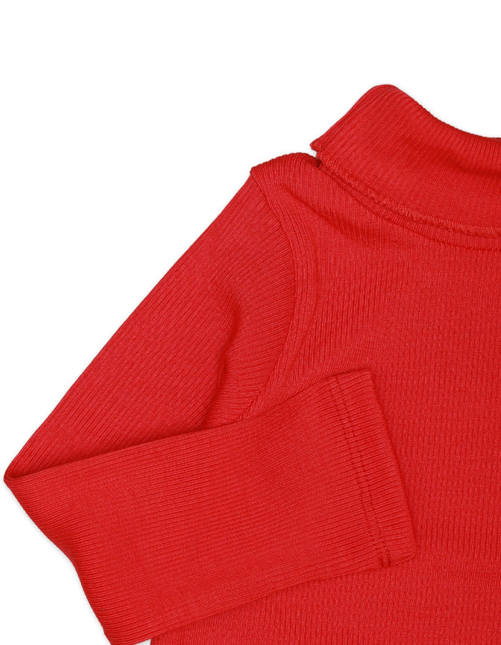 Sweatshirt Turtle Neck Red for Girls