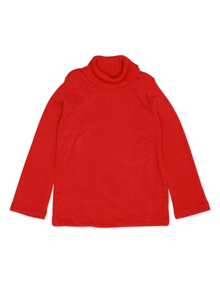 Sweatshirt Turtle Neck Red for Girls