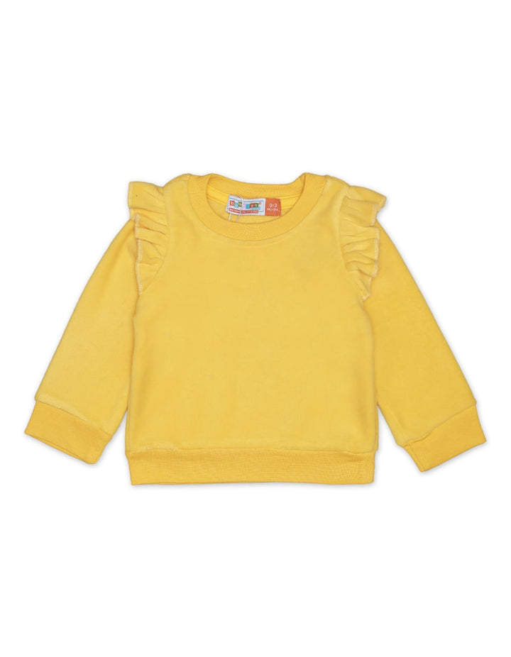 Sweatshirt Neck Yellow for Girls