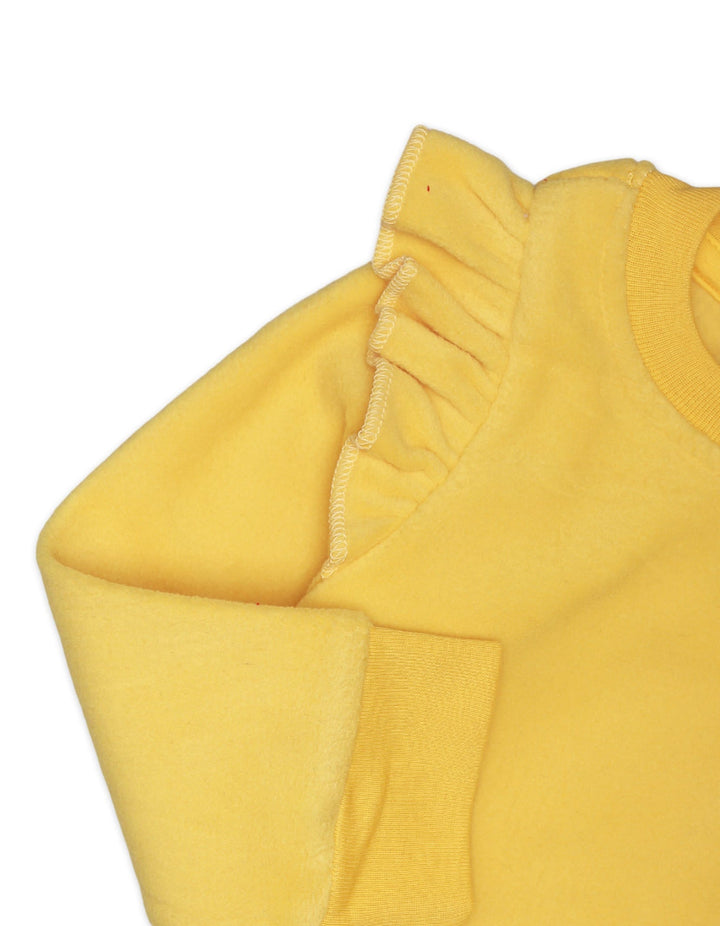 Sweatshirt Neck Yellow for Girls