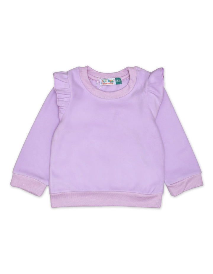 Sweatshirt Neck Lilac for Girls