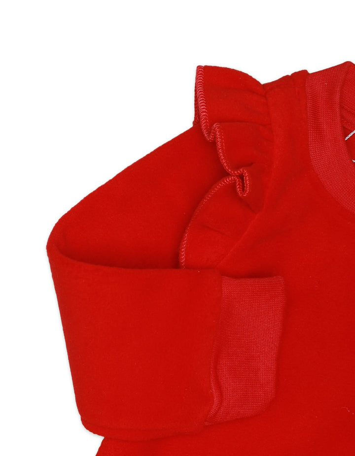 Sweatshirt Neck Red for Girls