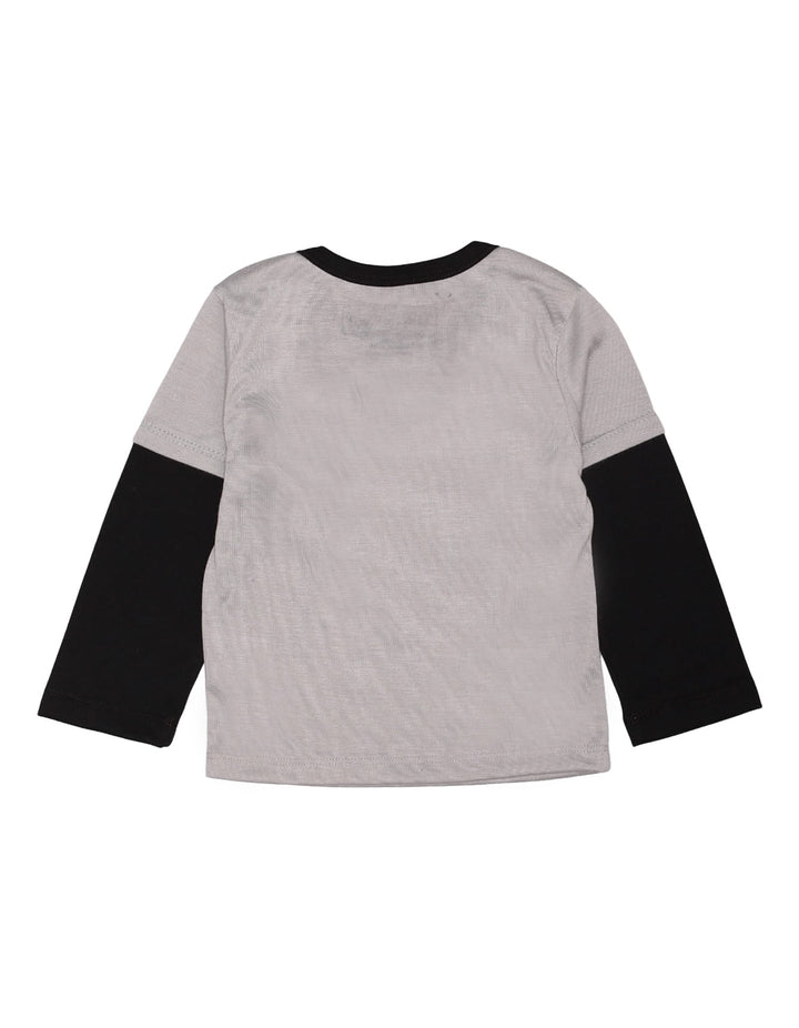 Shirt Full Sleeves Black Grey for Boys