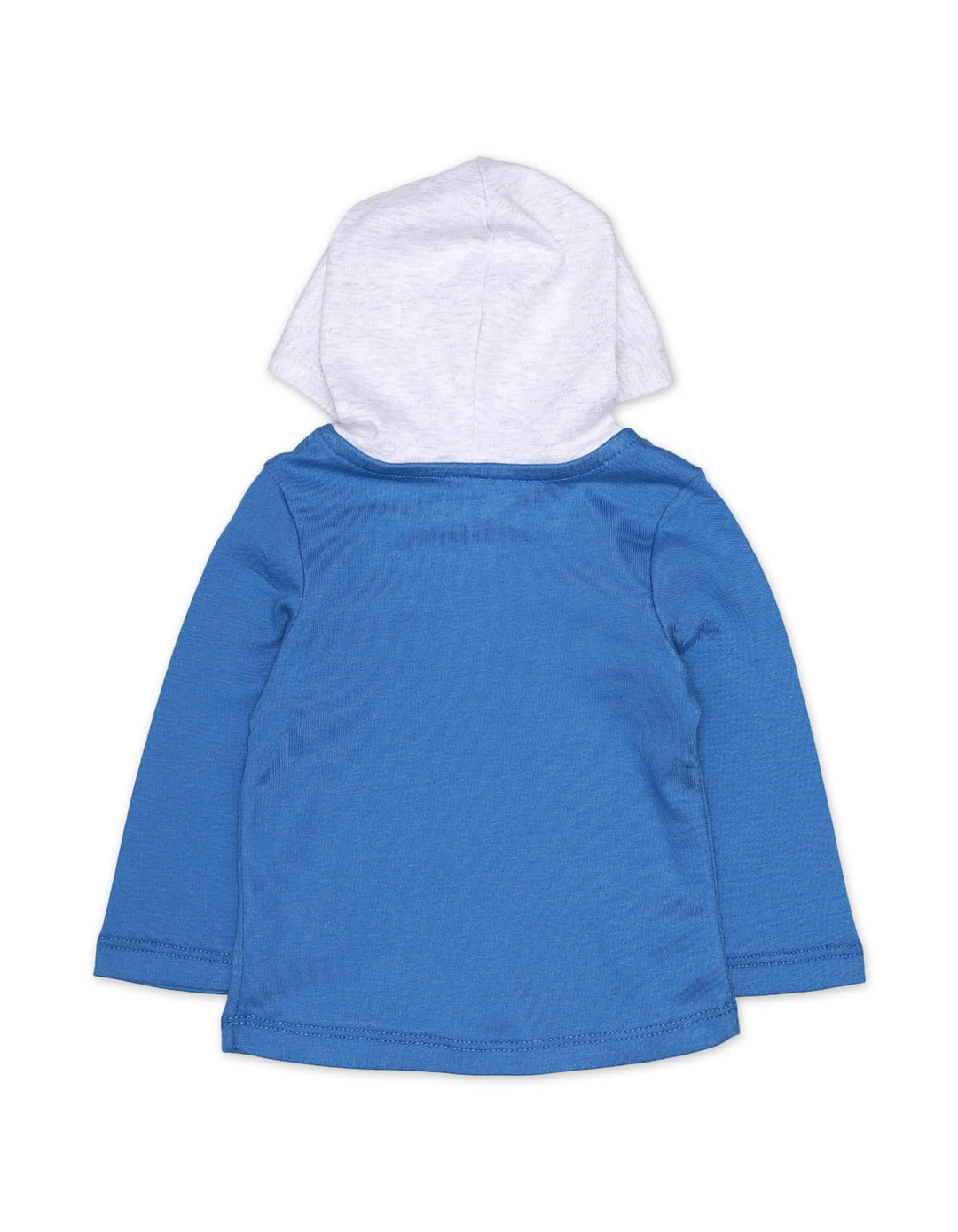 Shirt Full Sleeve With Hood Blue for Boys