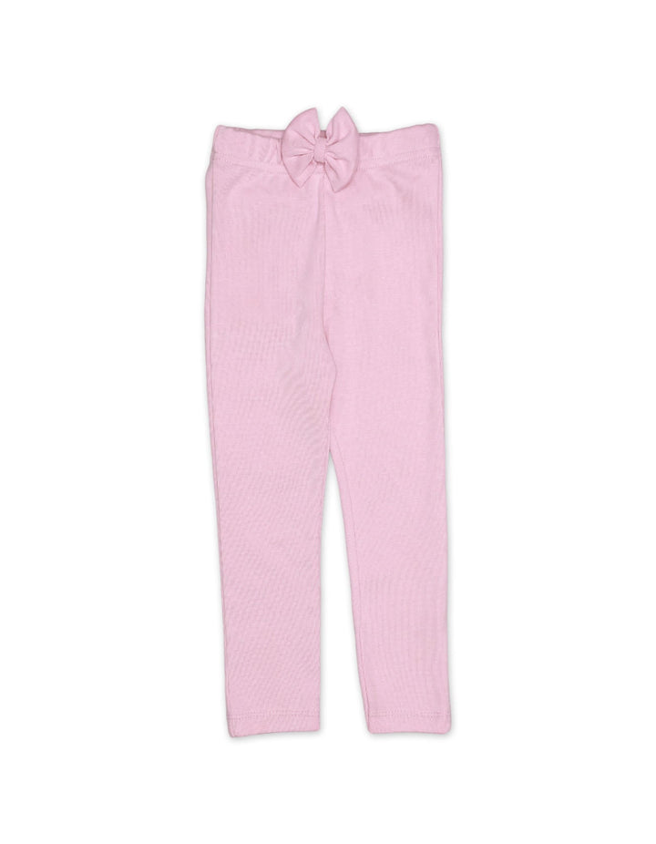 Tights Front Bow Light Pink Infant Girls