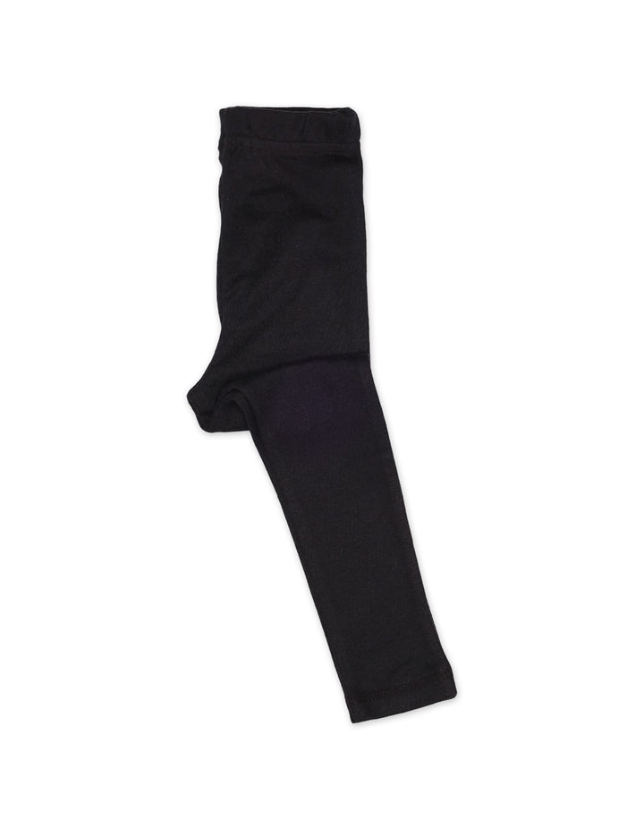 Tights Front Bow Black Infant Girls