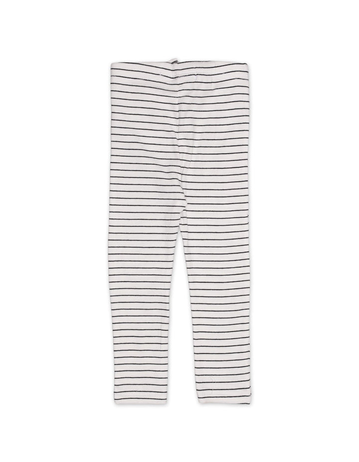 Tights Front Bow White Stripes Infant Girls