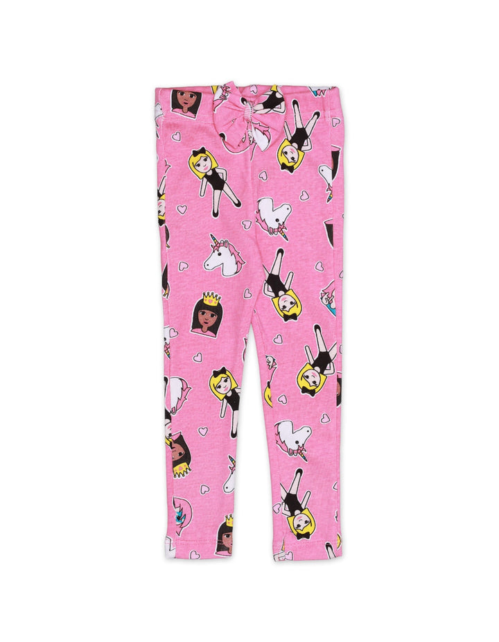 Tights Front Bow Pink Unicorn Infant Girls