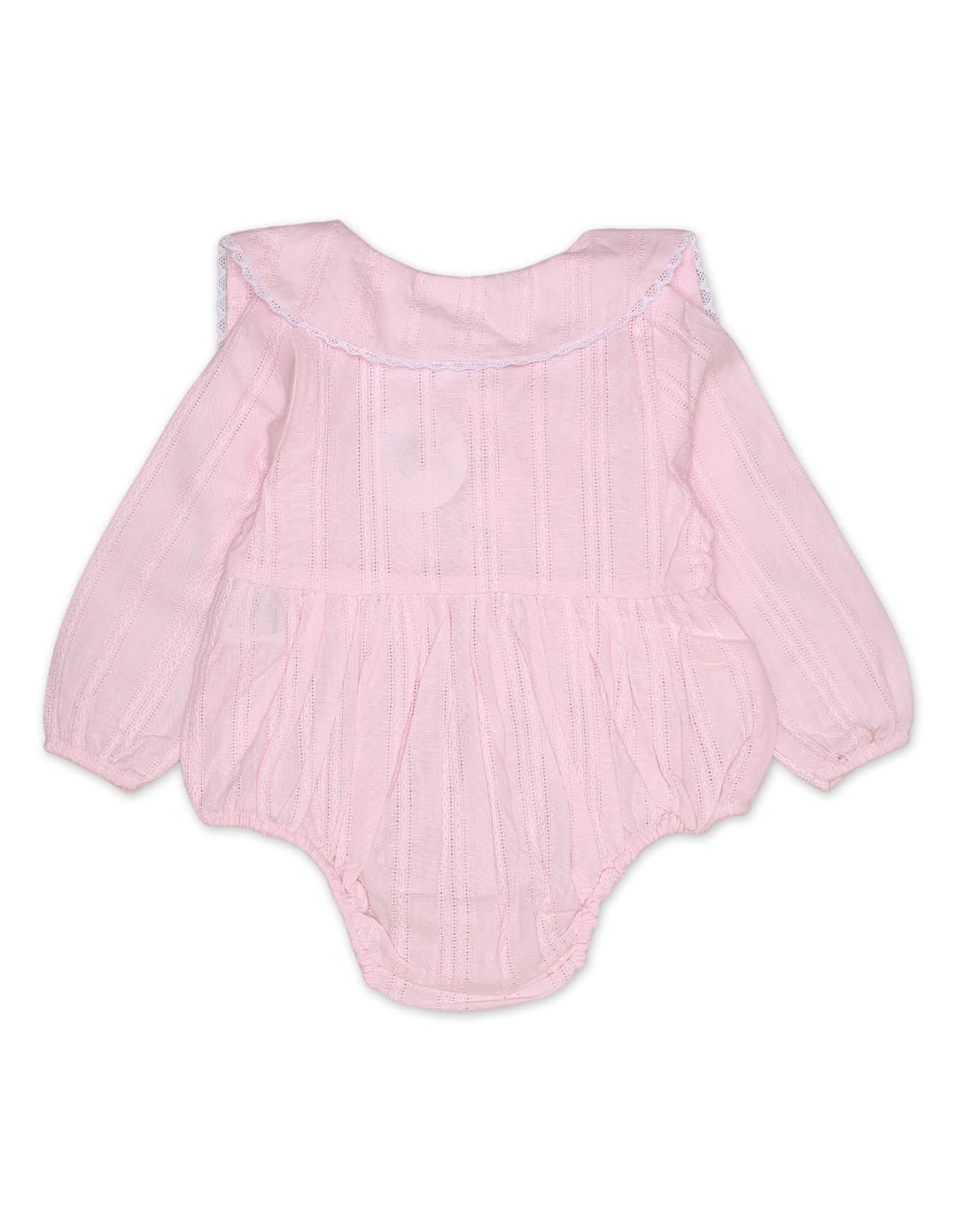 Bodysuit Woven With Cap Pink for Girls