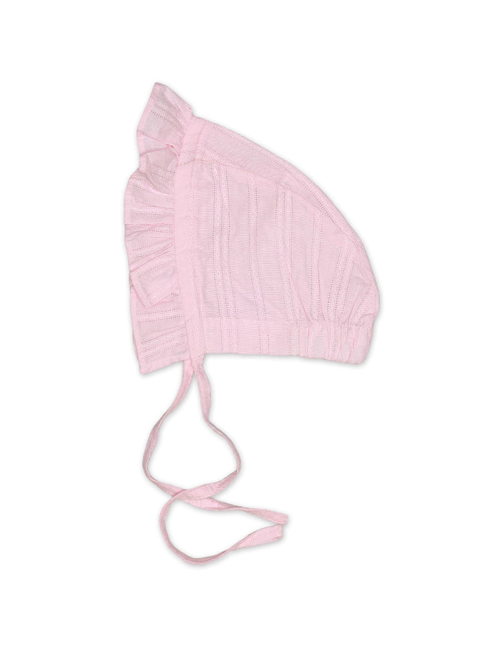 Bodysuit Woven With Cap Pink for Girls