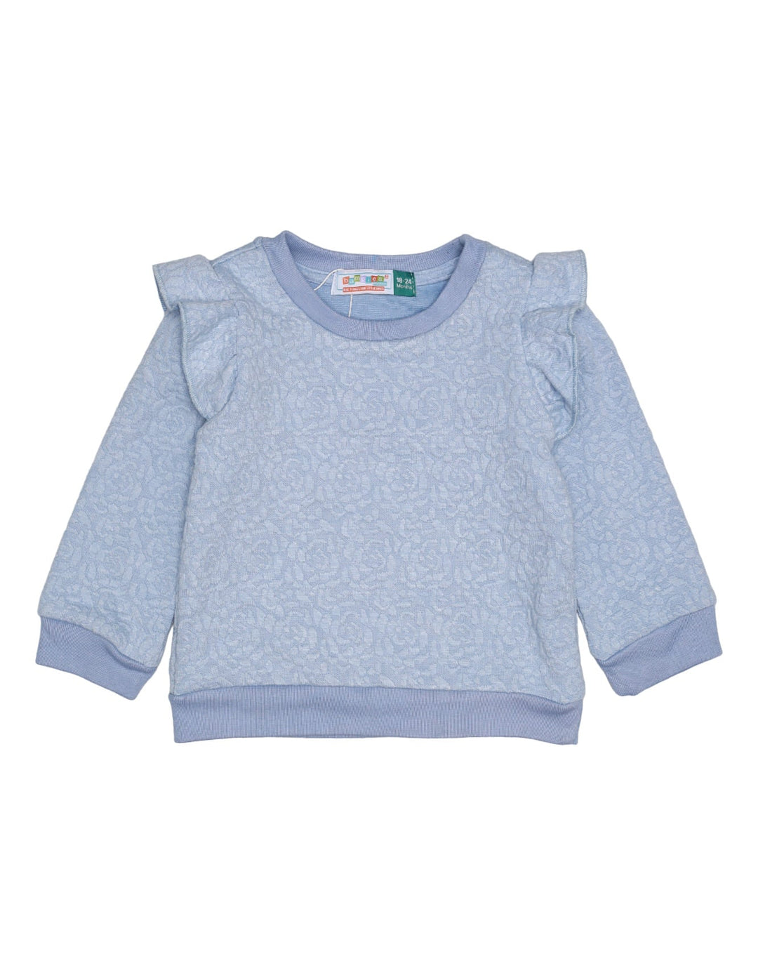 Suit 2 Pcs Jacquard Light Blue for Girls