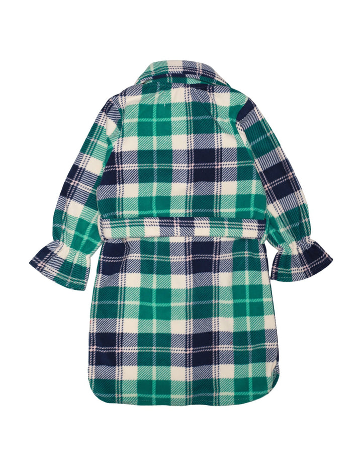 Dress Long Green Check for Girls