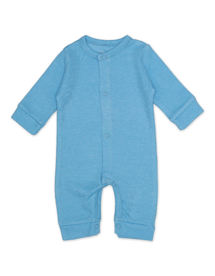 Romper With Cap Thermal Blue Infant Boys