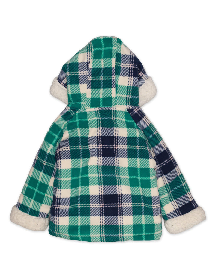 Hoodie Green Check Infant Girls