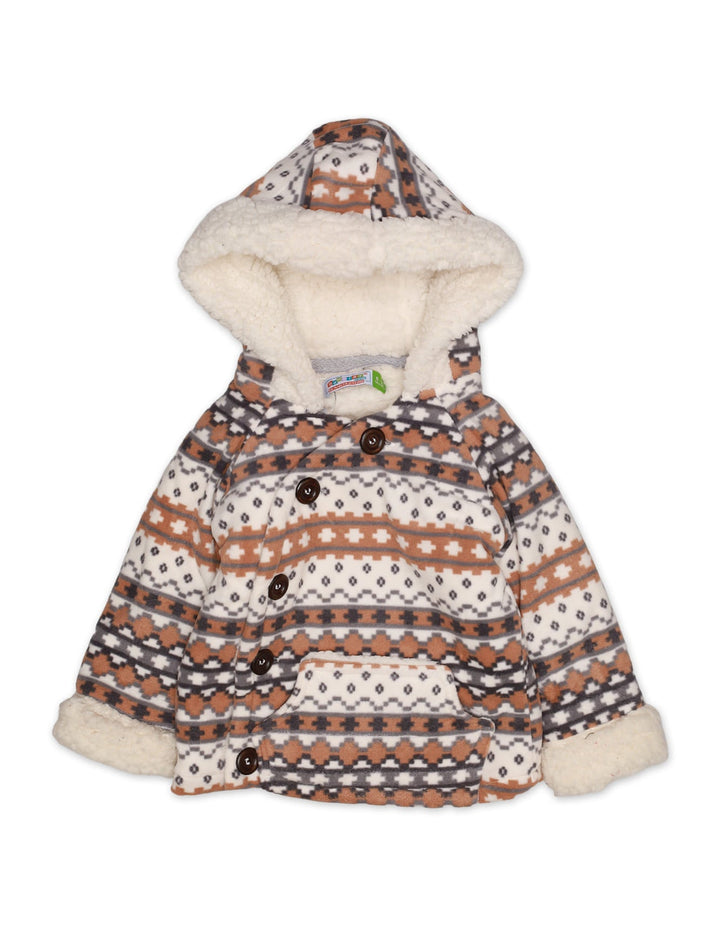 Hoodie Brown Check Infant Girls