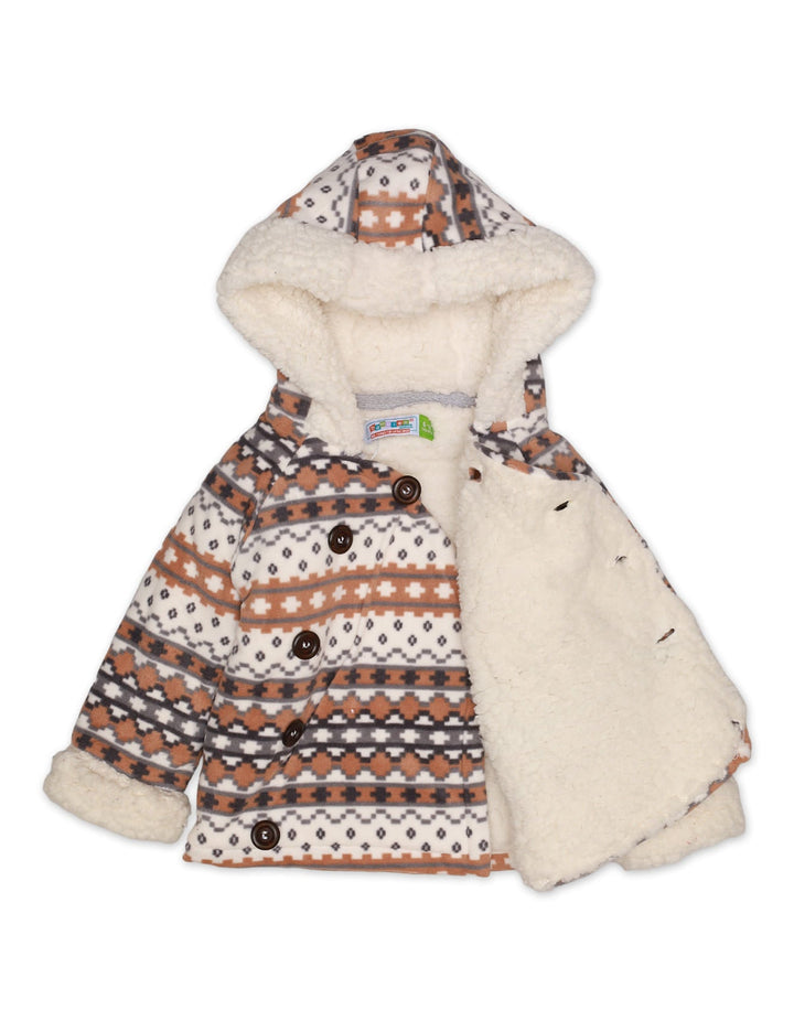 Hoodie Brown Check Infant Girls