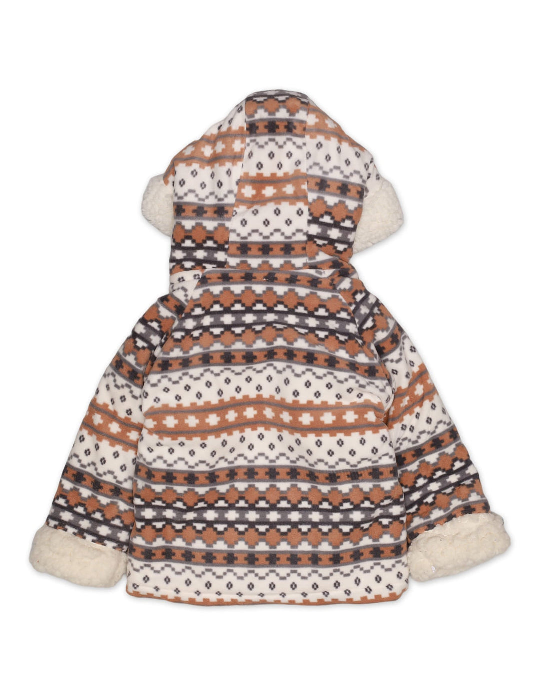 Hoodie Brown Check Infant Girls