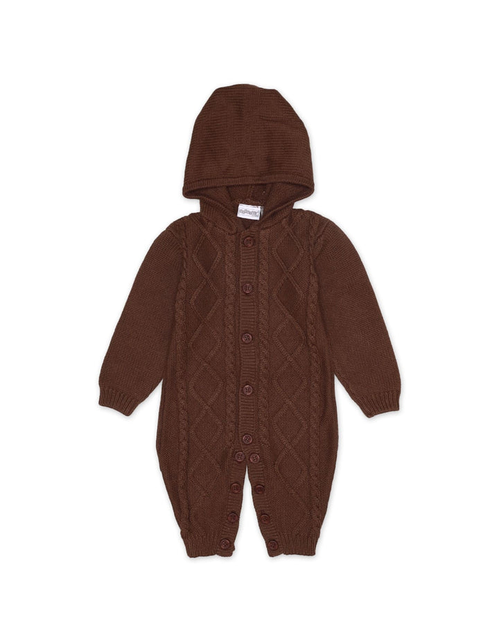 Romper Hooded D.Brown Infant