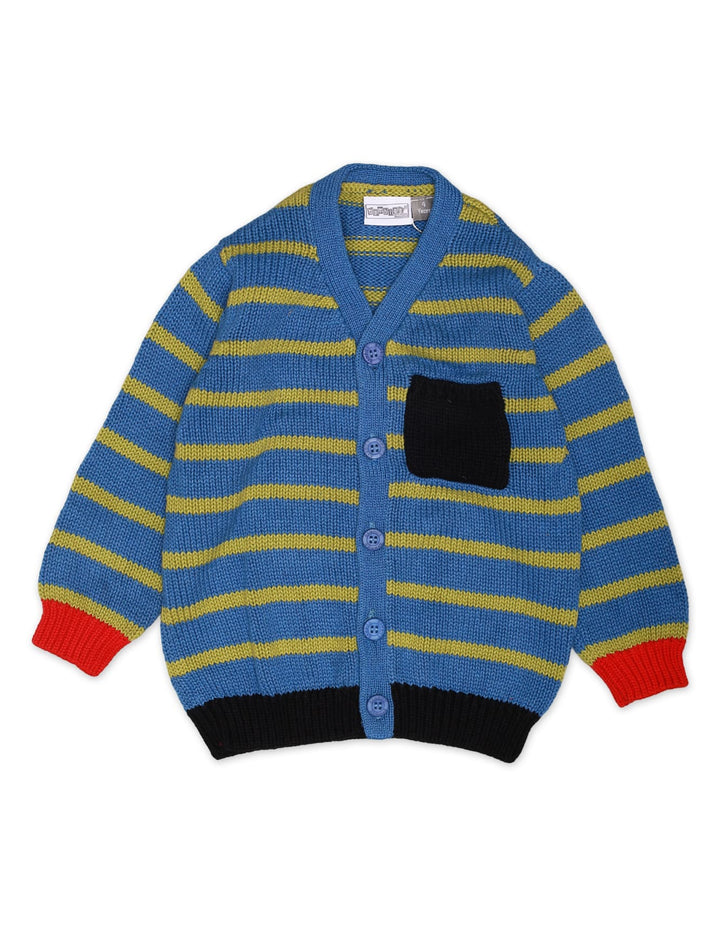 Sweater Front Button Down R.Blue