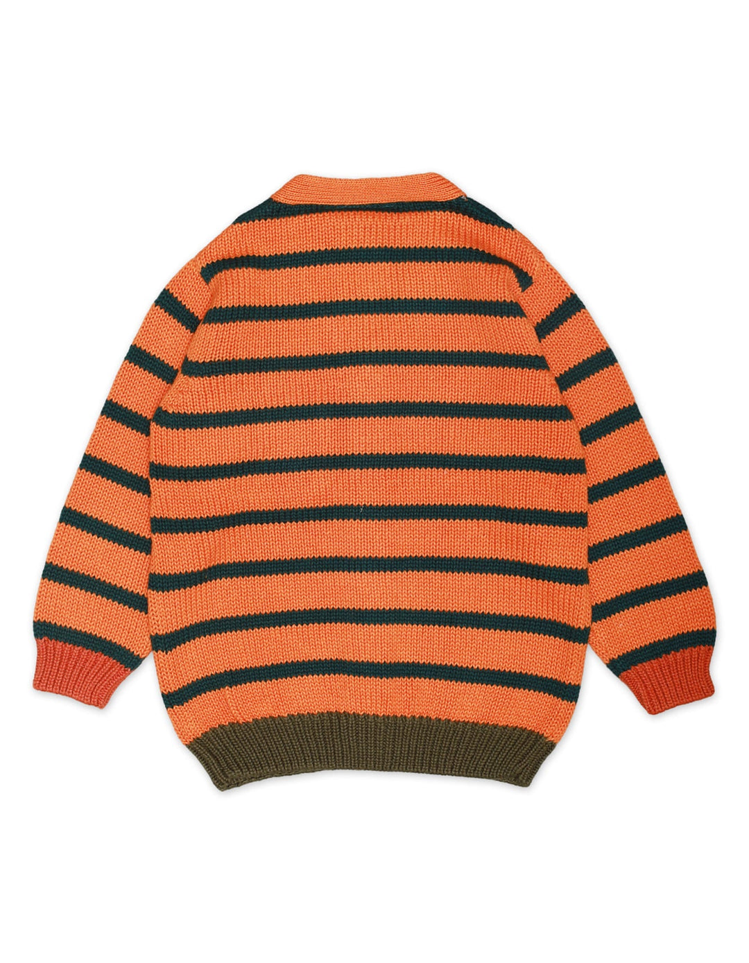 Zubaida's Sweater Front Button Down Orange