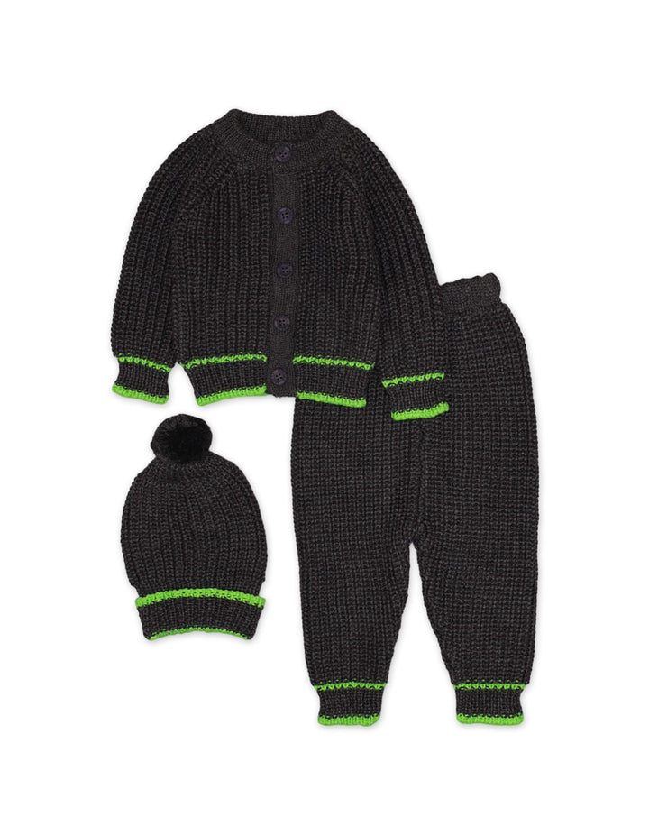 Sweater Woolen 3Pcs Grey Infant