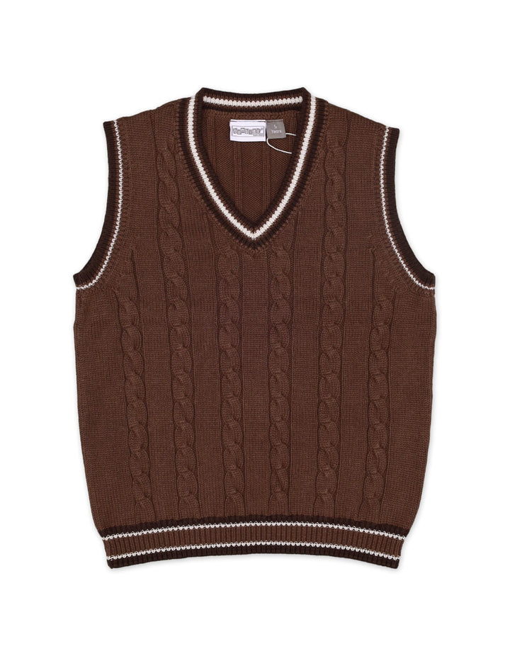 Sweater Sleeveless Brown Toddler