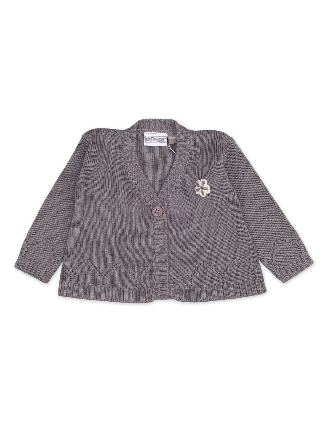 Zubaida's Sweater Woolen 2Pcs Grey Infant