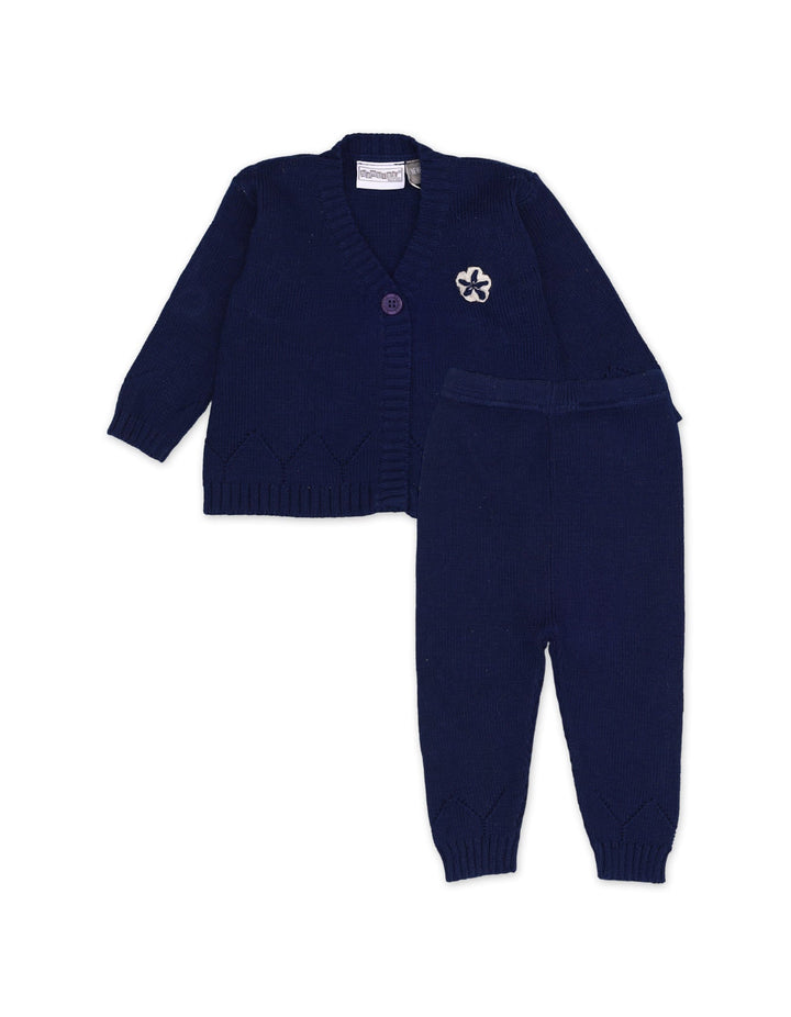 Sweater Woolen 2Pcs Navy Infant