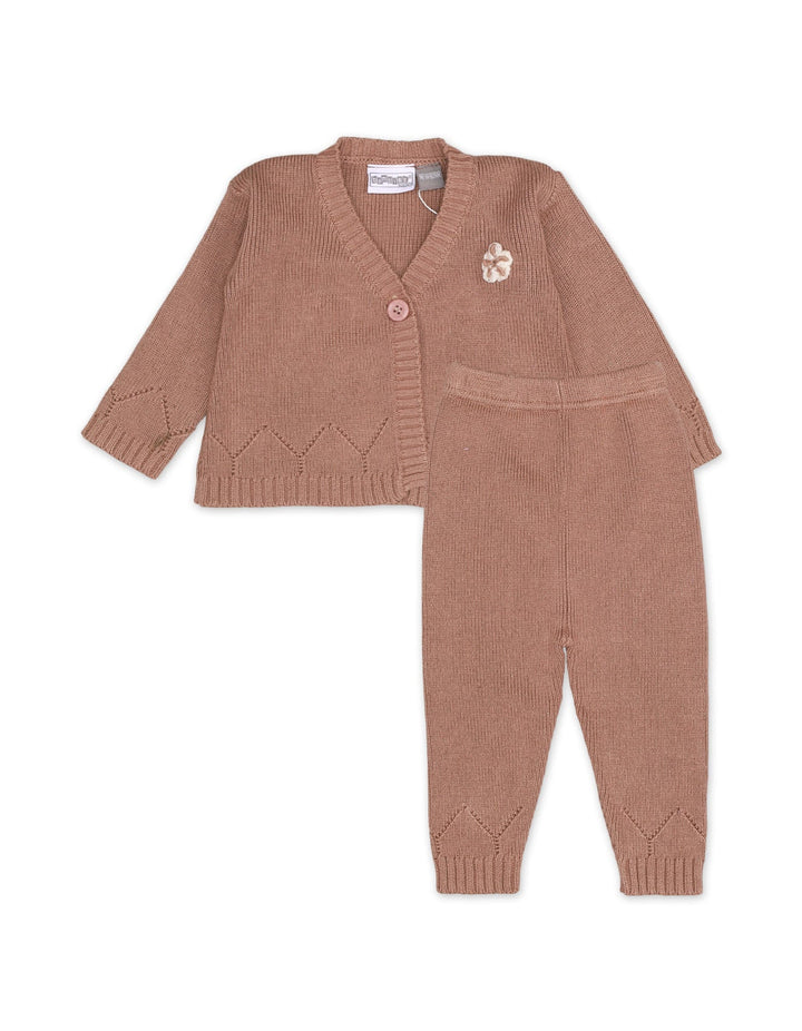 Sweater Woolen 2Pcs Brown Infant