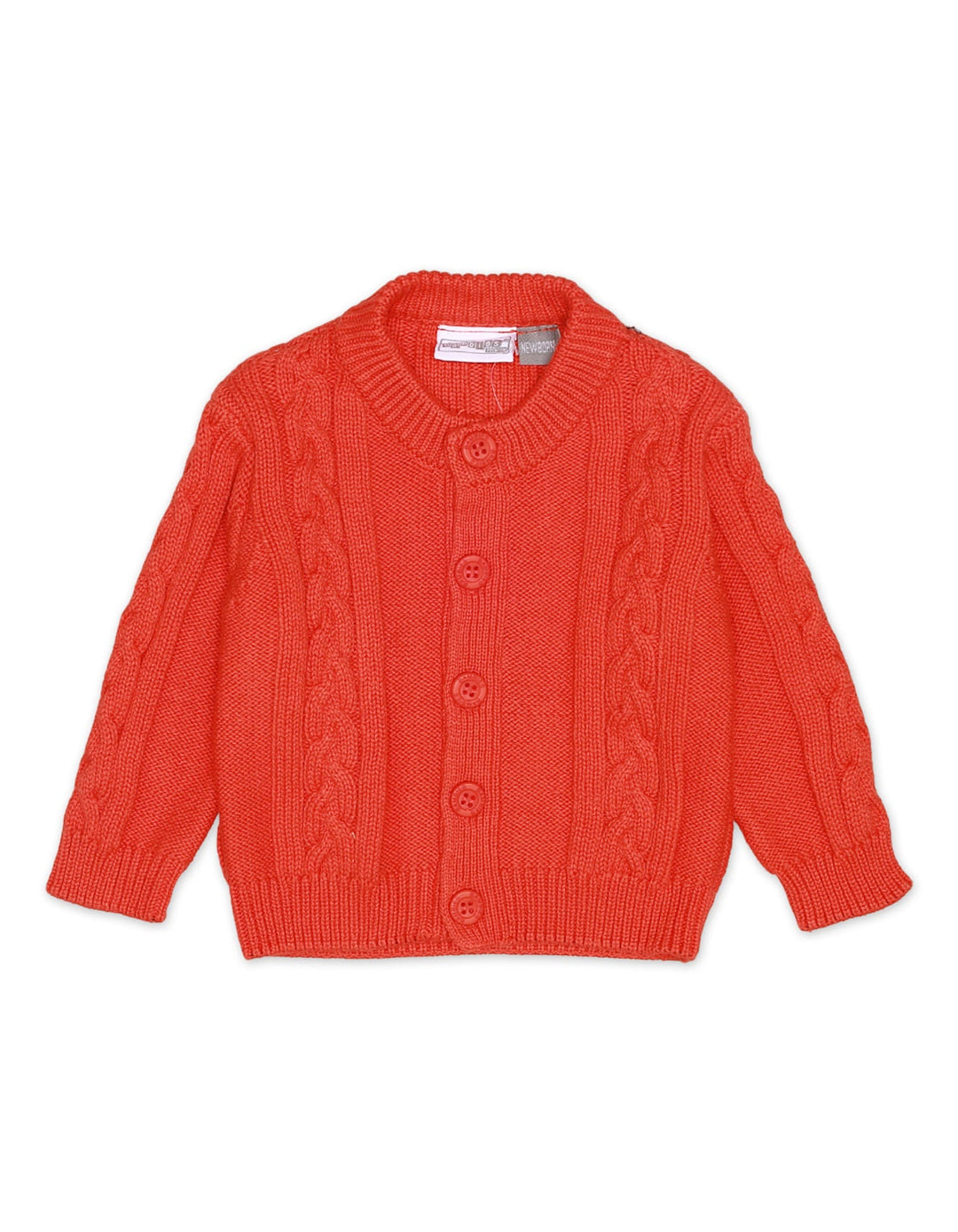 Knitted Suit Set Orange 3 Pcs for Boys