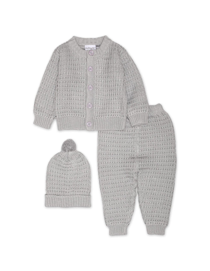 Sweater Woolen 3Pcs L.Grey Infant