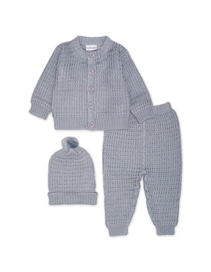 Sweater Woolen 3Pcs D.Grey Infant