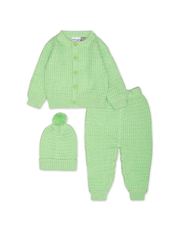 Sweater Woolen 3Pcs L.Green Infant