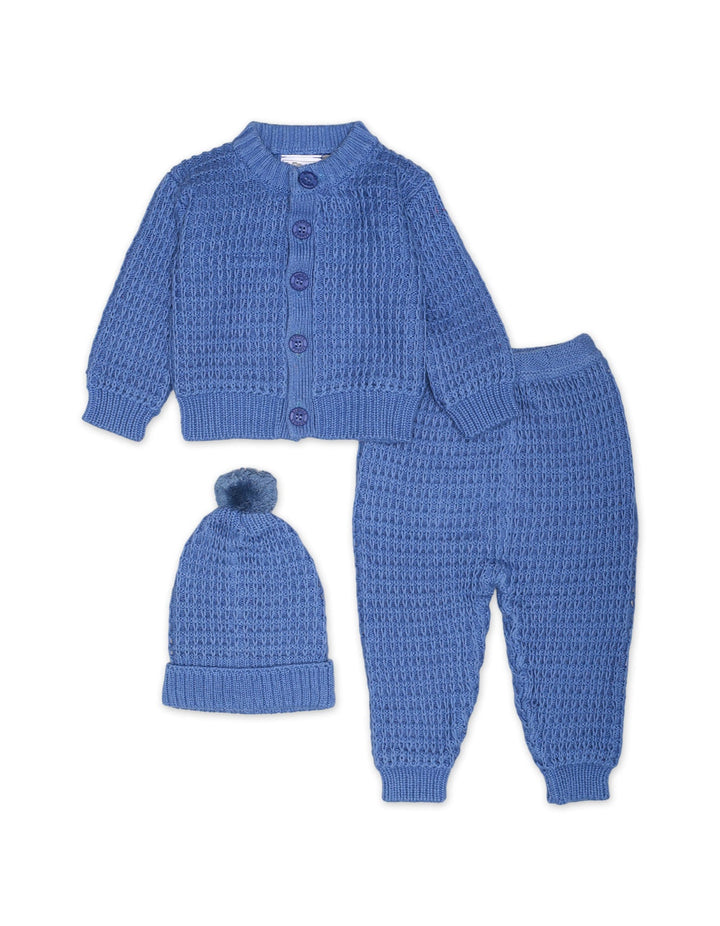 Sweater Woolen 3Pcs Blue Infant